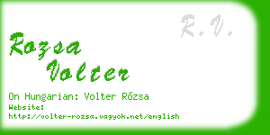 rozsa volter business card