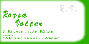 rozsa volter business card